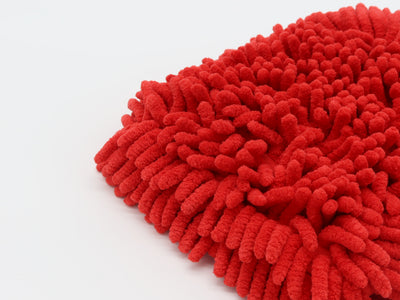P&S Chenille Knobby Mitt Red – mycí rukavice z mikrovlákna