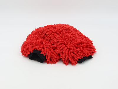 P&S Chenille Knobby Mitt Red – mycí rukavice z mikrovlákna